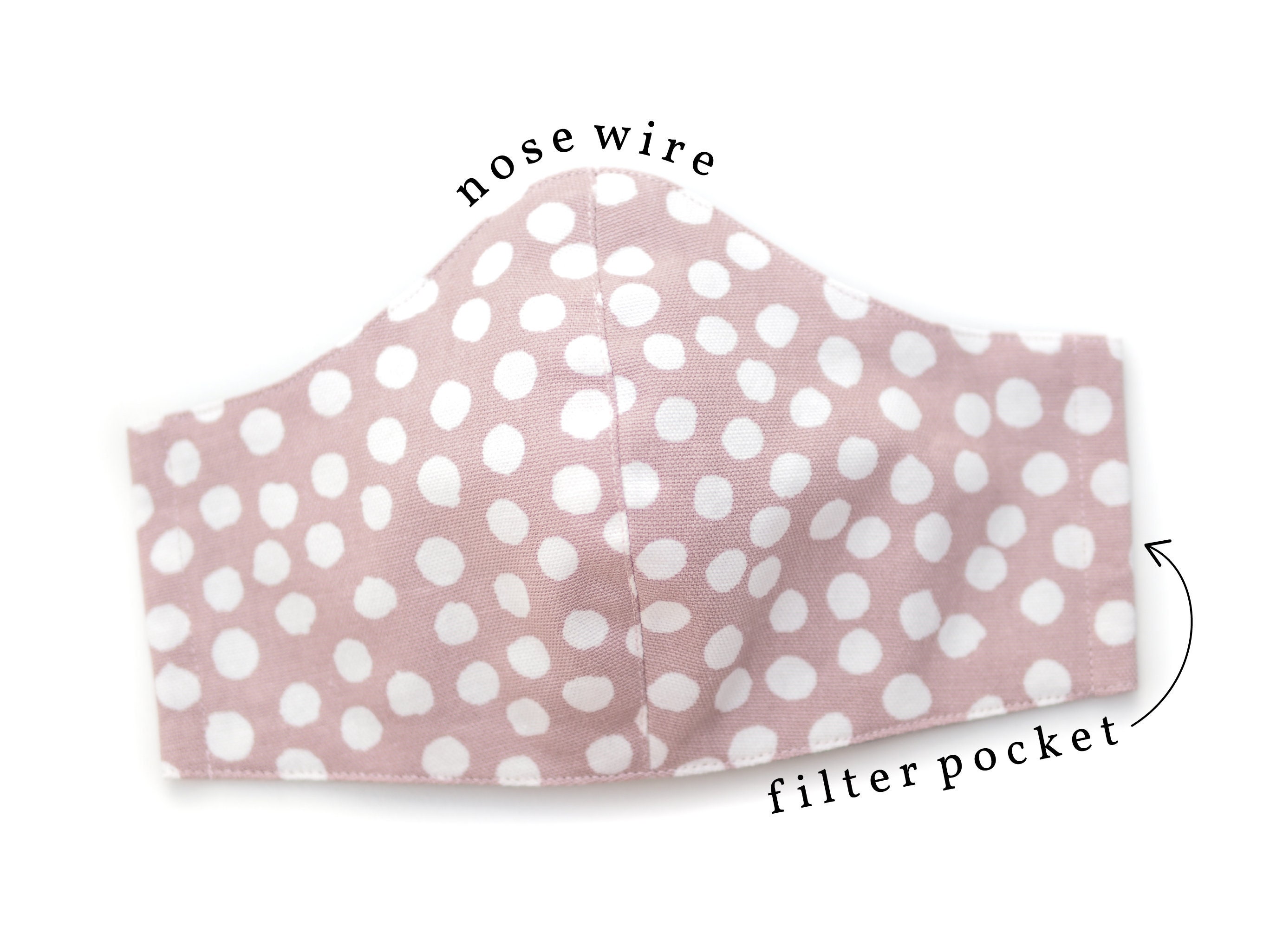 Handmade Fabric Face Mask | Filter Pocket Mask | Nose Wire | Reusable…