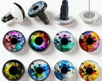 10 PCS Beginner-Friendly Safety Eyes with Washers - No-Slip Design for Amigurumi Crochet Patterns A205
