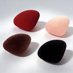 Triangle Safety Nose Craft Noses Flocking Pink Velvet Stuffed Animal Nose with Washers for Teddy Bear Puppets Plush Animals Crochet