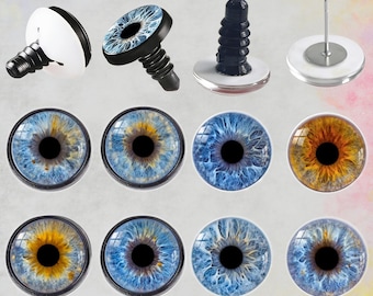 10PCS Glass Cabochon Safety Eyes, Amigurumi Doll Making Essentials B2