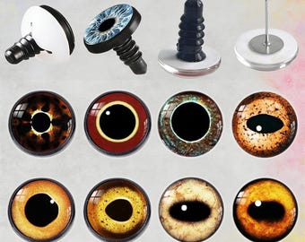 10PCS Plastic Safety Eyes with Washers, Amigurumi Doll Making Supplies A189