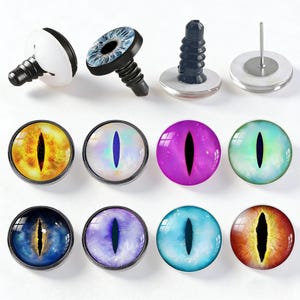 10 ojos de seguridad, ojos kawaii para peluches, proyectos de llaveros de ositos de peluche y gatos a crochet para hacer muñecos amigurumi A189