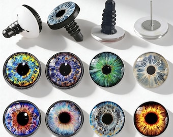 10 PCS Safety Eyes with Washers for Amigurumi and Stuffed Animals Supplies for Crocheting Soft Plushie Toys A200