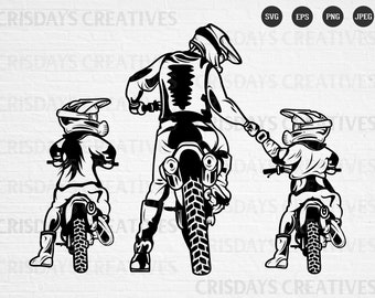 Download Motocross Father Son Etsy