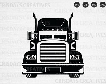 Free Free 198 Semi Truck Front View Svg SVG PNG EPS DXF File