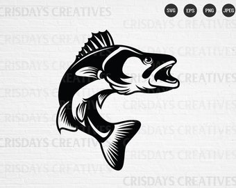 Download Walleye Fish Svg Etsy