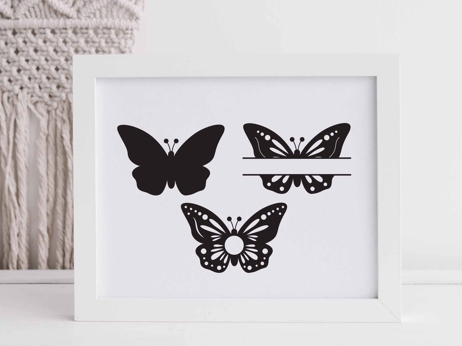 Butterfly Monogram Svg Png Butterfly Svg Bundle Butterflies - Etsy
