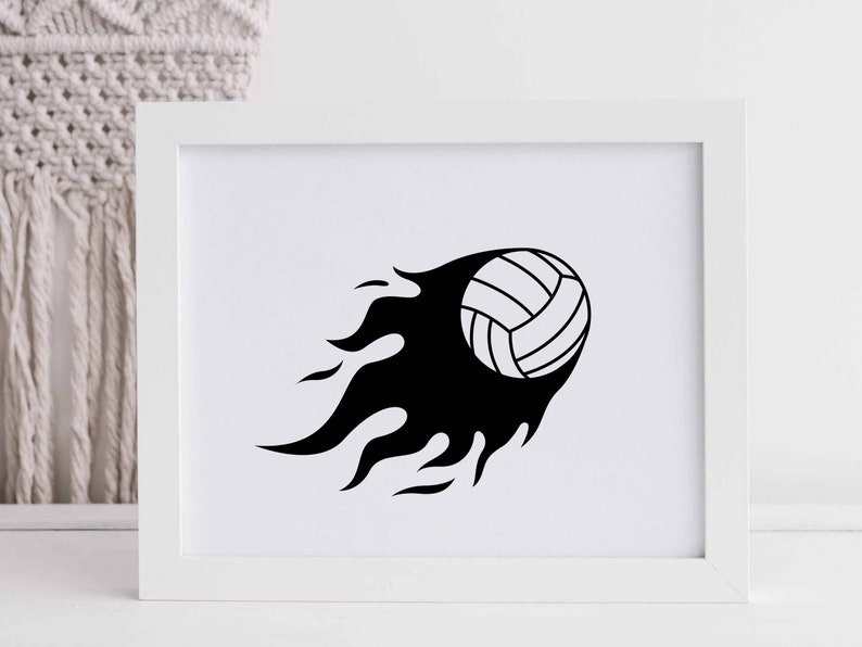 Volleyball Exploding Svg Flaming Volleyball Player Svg| Volleyball Svg| Flaming Volleyball Svg ...