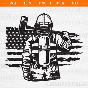 fire fighter svg, firefighter svg, fireman svg, fire fighter flag svg, fireman flag svg us firefighter svg fire fighter flag png dxf clipart