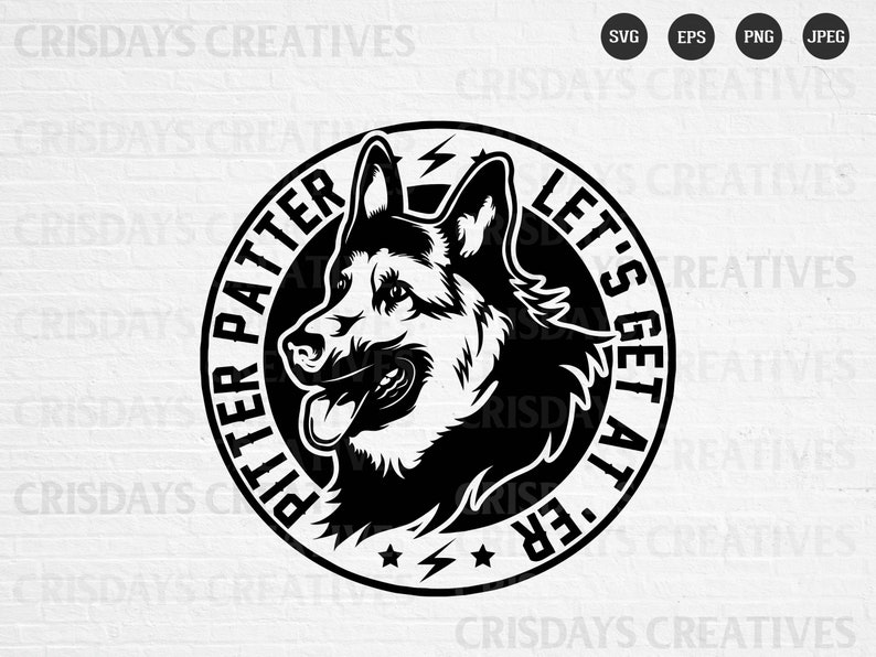 Pitter Patter Svg Let's Get at 'er Shepard Svg Etsy