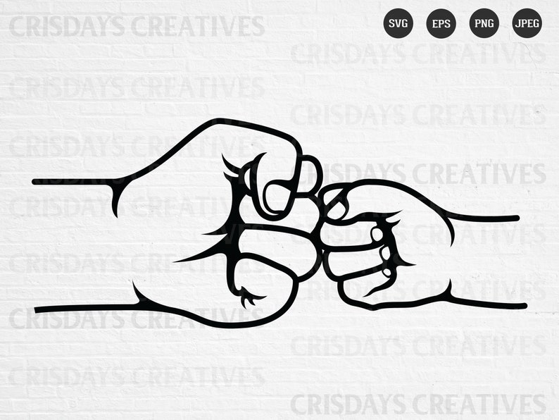 Free Free 253 Father Son Fist Bump Svg SVG PNG EPS DXF File