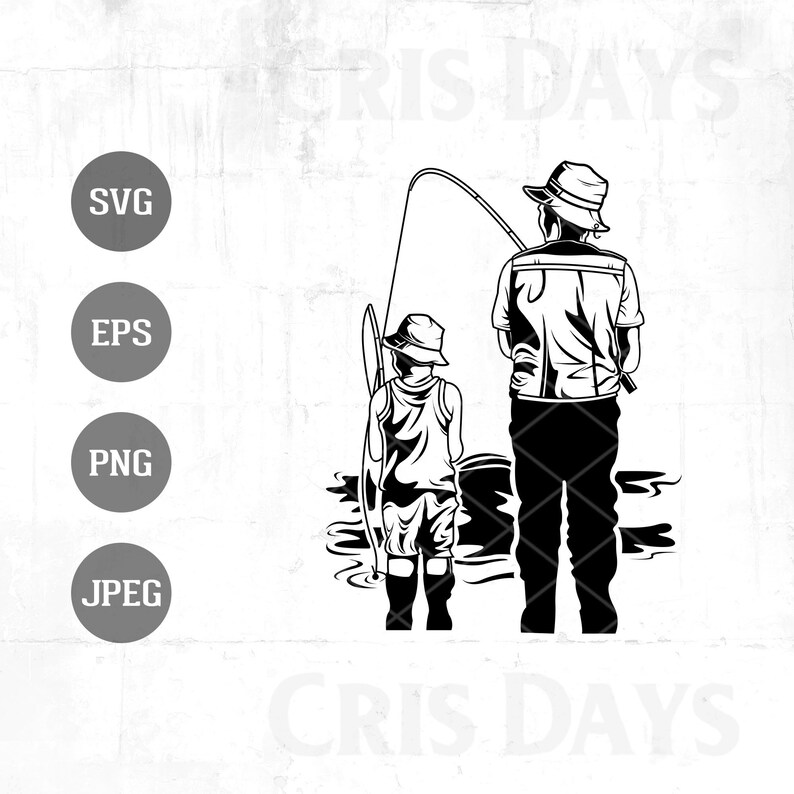 Vector Father And Son Svg Father And Son Fishing Svg Cut Files Father And Son Bonding Dadlife Kidlife Svg Fishing Svg Prints Art Collectibles Colonialgolfhart Com