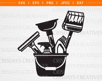 cleaning tools, cleaning svg, cleaning tools svg, cleaning service svg, cleaning supplies svg housekeeper svg house cleaning svg clipart dxf