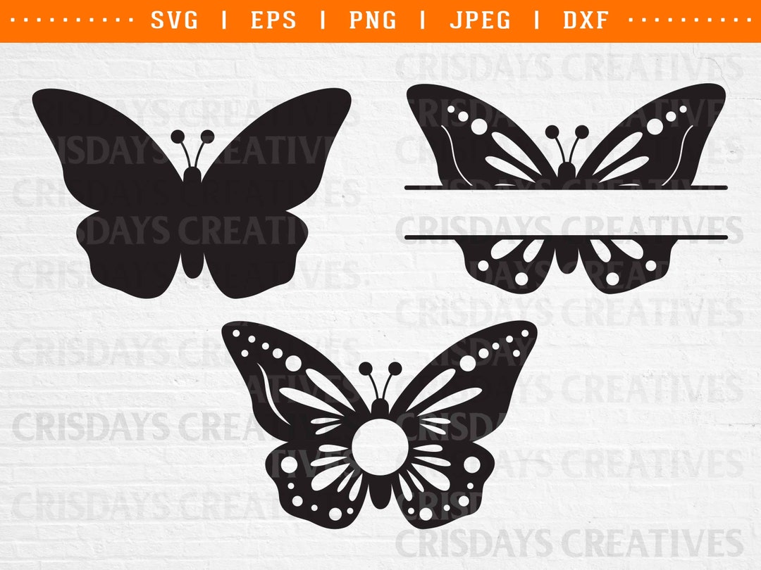 Butterfly Monogram Svg Png, Butterfly Svg Bundle, Butterflies Svg