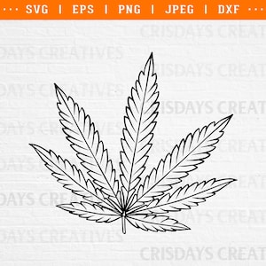 Weed Leaf Svg| Pot Leaf svg| Marijuana Leaf Svg| Cannabis Leaf Svg| Marijuana Leaf Frame SVG| Roll it Pot leaf SVG image 1