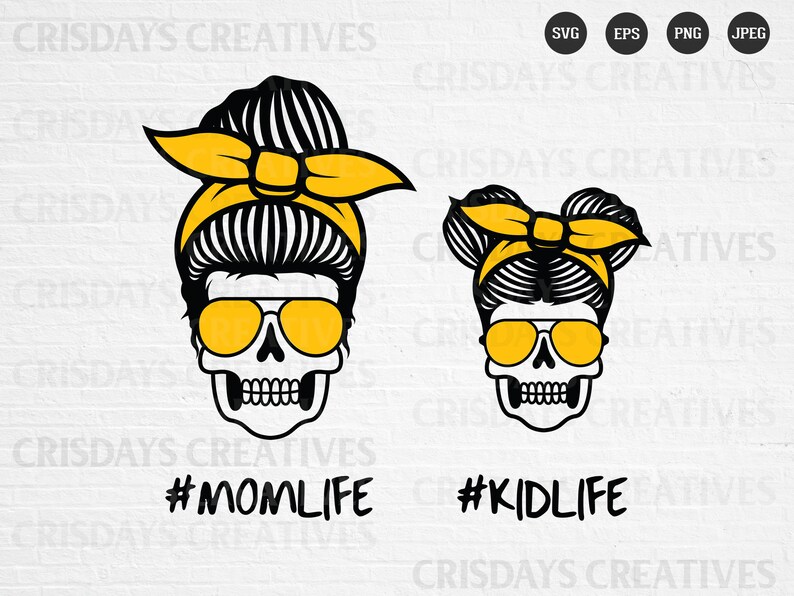 Download Skull Mom Svg Skull Daughter Svg Cut Files Mom Life Kid Life Svg Skull Mom Vector Mom And Daughter Vector Prints Art Collectibles 330 Co Il