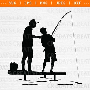 Father and Son Fishing Svg, Father and Son Shirt Svg, Fishing Dad