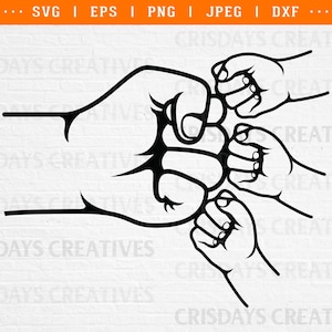 father and kids svg, dad and kids svg, new dad svg, fist bump dad shirt, fist bump buddy, father and son svg, papa and grandsons svg dxf png