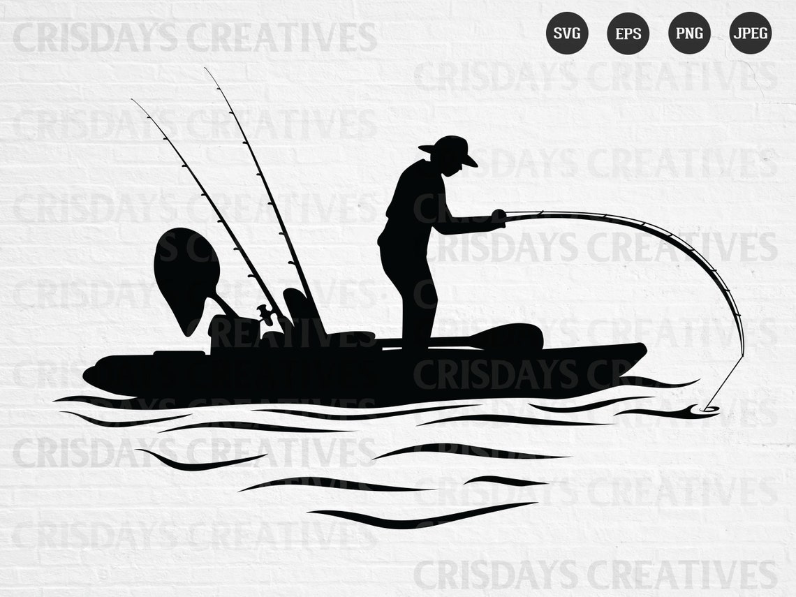 Kayak Fishing SVG Fishing SVG Dad Fishing Svg Grandpa Etsy