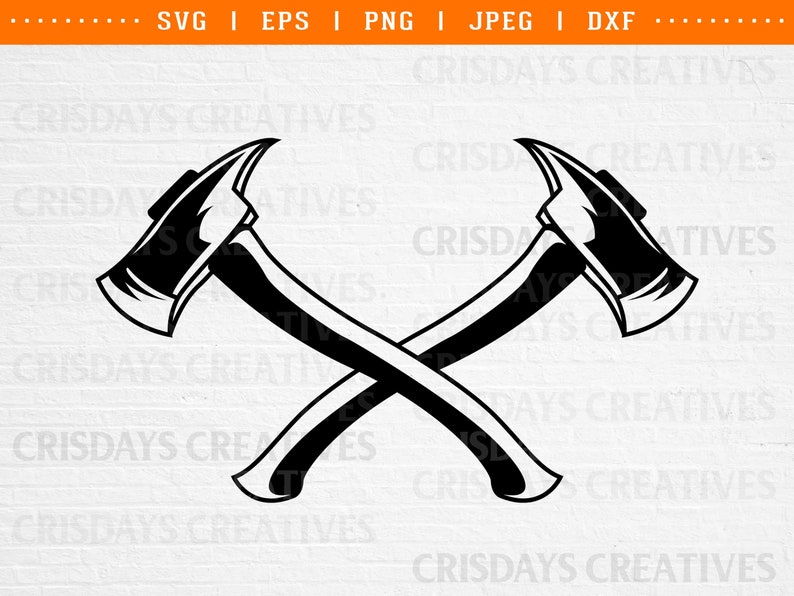 Crossed Axes Vector Crossed Axes Cross Axe Axes Svg Etsy