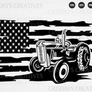 US Tractor Svg| Farm Tractor Svg| Cute Tractor Svg| Tractor Clipart| Tractor Vector | Png, Jpeg, Cricut