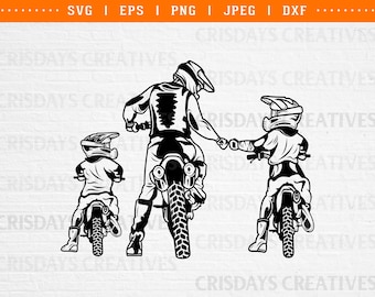 DadLife KidLife SVG| Dad and Sons SVG| Motocross Svg| Dad Life SVG| Dirtbike Svg| Png, Vector,Cut Files