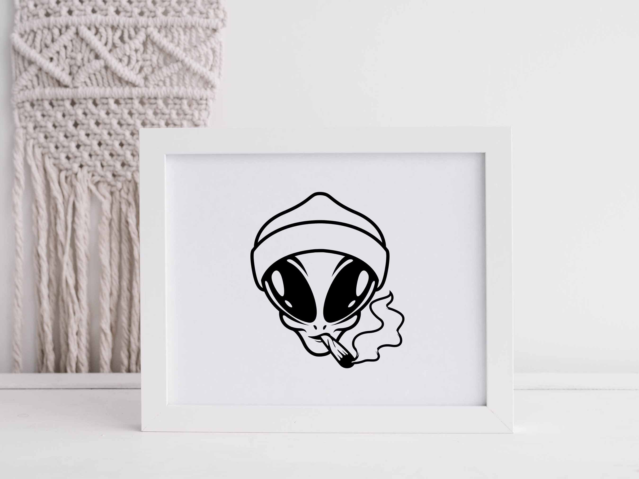 Alien Smoking Svg Cannabis Svg Alien Svg Alien Weed Weed - Etsy UK