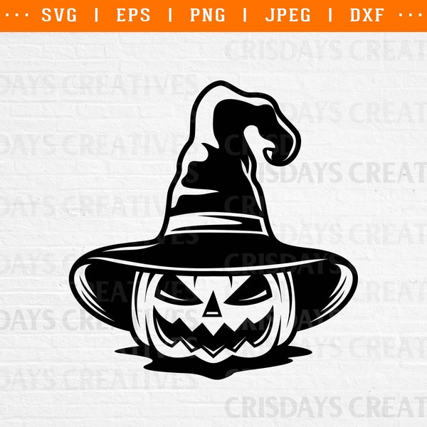 Pumpkin Witch Svg, Witch Hat Pumpkin Svg, Halloween Witch Svg, halloween pumpkin svg,halloween pumpkin decor, jack o lantern shirt