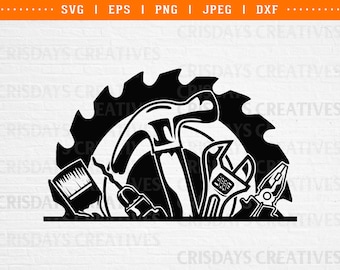 carpenter tools svg, carpenter tools monogram svg, carpenter logo svg, construction logo svg, builders logo svg, carpenter tools logo svg