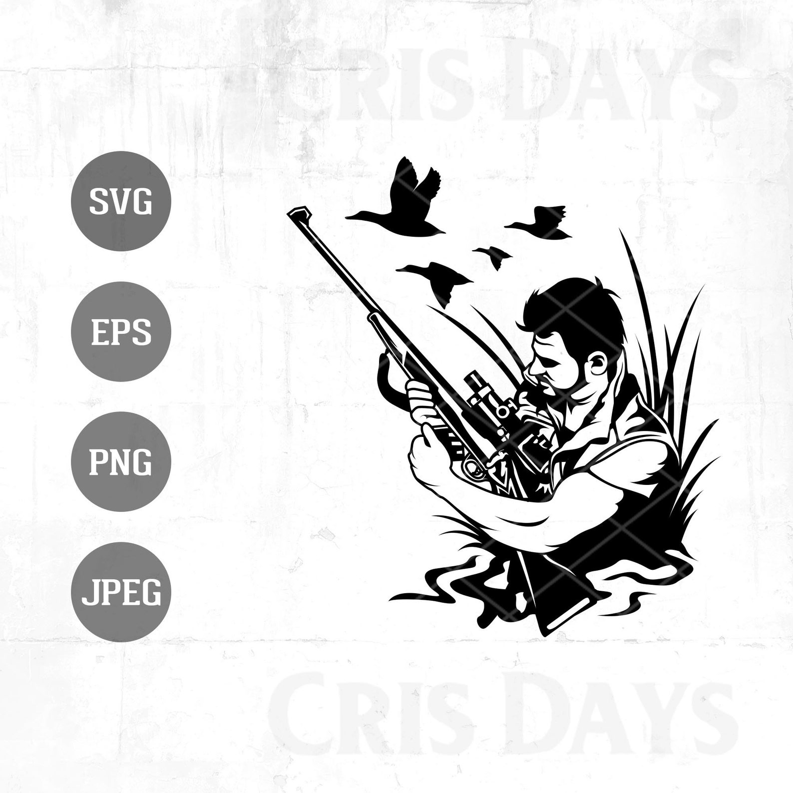 Hunting Ducks Svg Hunting Svg Duck Hunting Vector Hunting Etsy