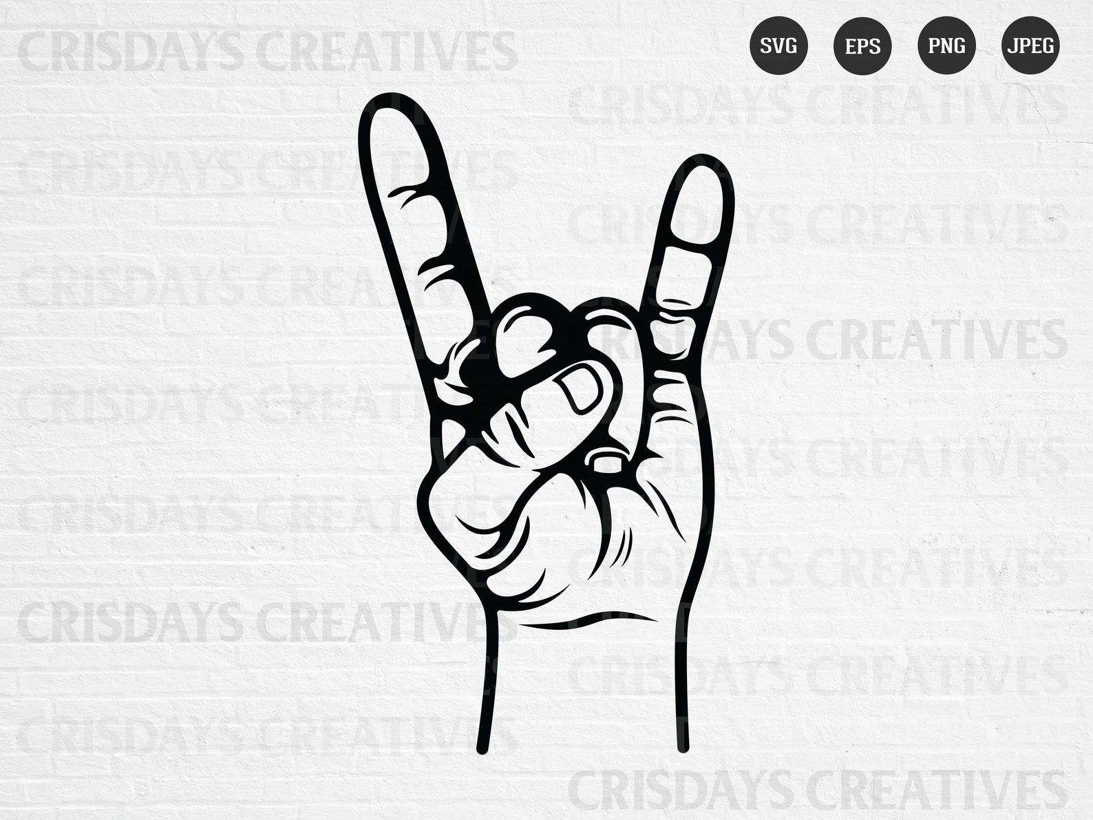 Rock and Roll Svg Rocknroll Hand Sign Svg Rock Hand SVG - Etsy Canada
