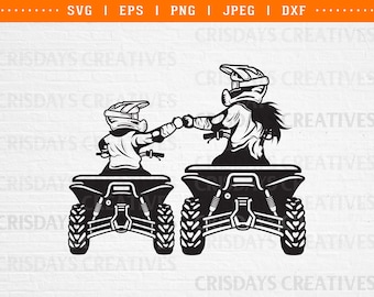 atv svg, atv png, atv clipart, broers en zussen rijden atv, zoon en dochter atv rijden, kidlife atv svg, kidlife svg, vierwieler, vierwieler png