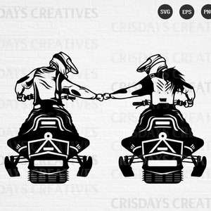 Dad and Mom Snowmobile Svg Snowmobile svg DadLife MomLife SVG winter games snow mobile ,fun in snow, snow day, snow adventure