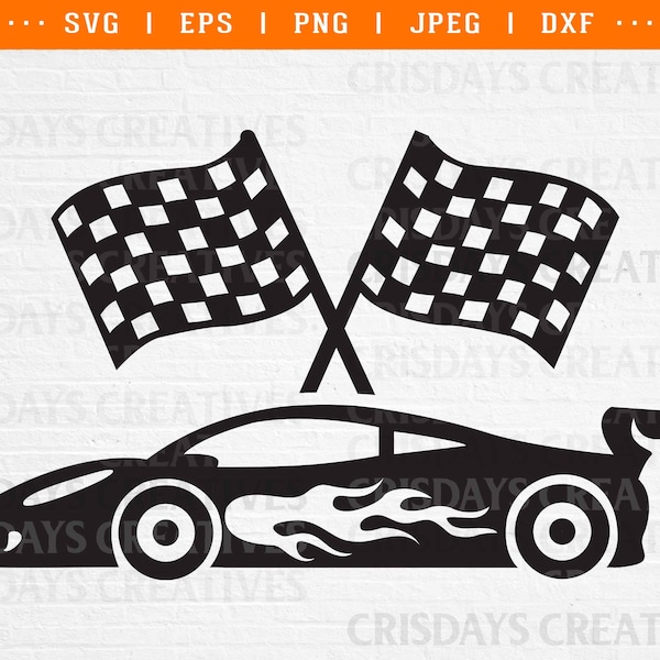 race car svg racing car svg racing flag svg race flag race car birthday svg kids race car svg race car kids shirt svg png silhouette cutfile