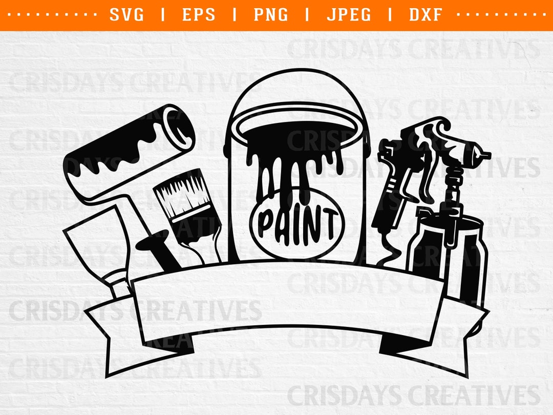 Painting Tools Svg Wall Painting Tools Svg Paint Brush Svg Paint Tools