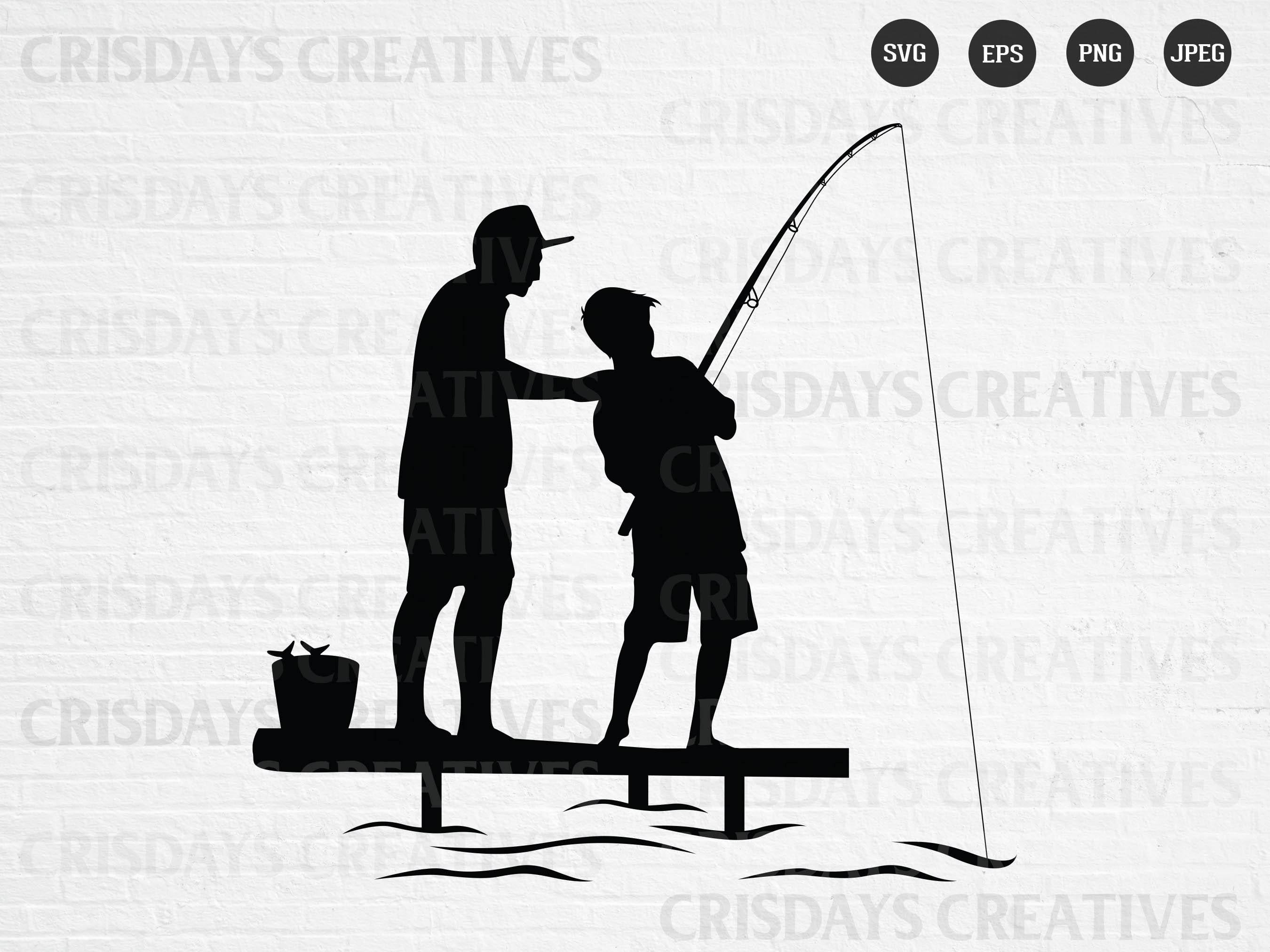 Free Free 143 Father Son Fishing Svg SVG PNG EPS DXF File