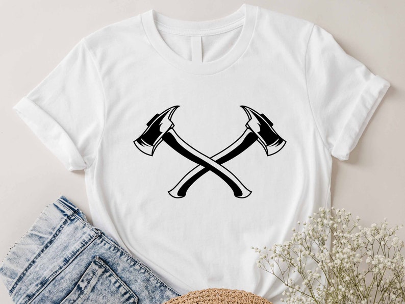 Crossed Axes Vector Crossed Axes Cross Axe Axes Svg Etsy