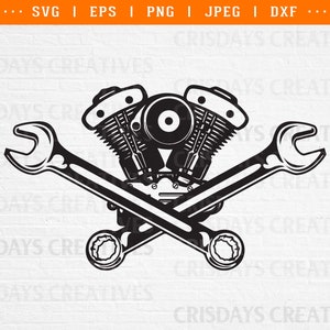 crossed wrenches png, engine crossed wrenches svg, mechanic tools svg, car mechanic svg, car mechanic retro screw driver wrench svg