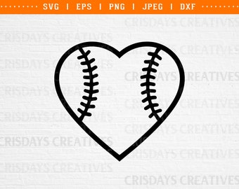 Softball Svg, softball heart svg, softball love svg, love softball svg, baseball heart svg, love baseball svg, baseball heart svg dxf png