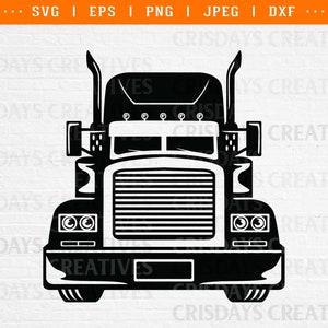 Truck Svg | Big Truck Svg |Trucker Svg | Trucker shirt Svg | Truck Illustration | Truck Clipart | Png, Vector, Cut Files, truck png