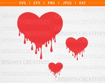 dripping heart, dripping heart svg, dripping heart png, heart svg, heart png heart stencil svg dripping heart template png cut files dxf png
