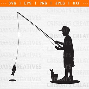 fishing svg, boy fishing svg, son fishing svg, fishing gifts for men, fishing shirt, fishing stickers svg, boy fishing shirt clipart dxf png