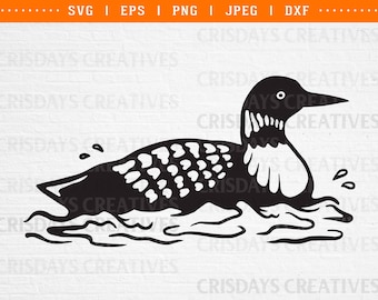 eend svg, zwemmen eend in het meer svg, zwemmen eend svg, drijvende eenden svg, eenden zwemmen svg, svg-bestanden voor de cricut, vector gesneden bestand