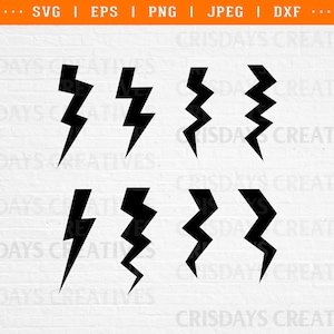 Lightning Svg| Solid Lightning Svg| Thunder Svg| Thunder Bolt Svg| Lightning Bolt Svg | Png, Vector, Clipart, Cut files, silhouette, dxf