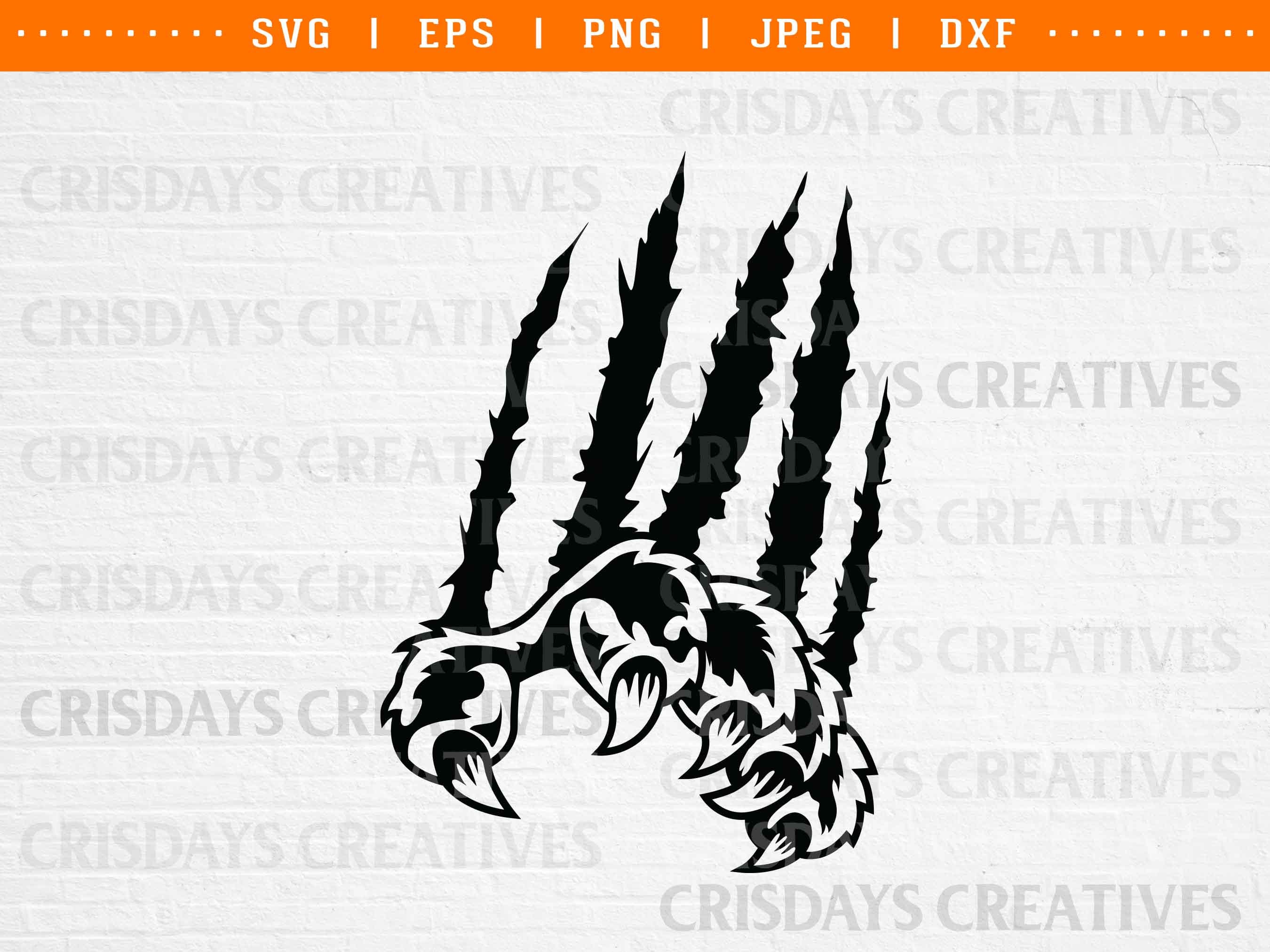 claw marks clipart, claws svg, wild animal scratches svg, claws vector, beast svg, cricut svg files, printable clipart, silhouette cameo svg