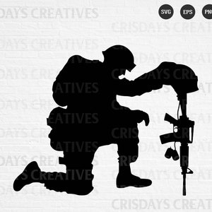 Kneel Soldier Svg| Kneeling Soldier Svg| Soldier Svg| Png, Vector, Clipart, Cut files