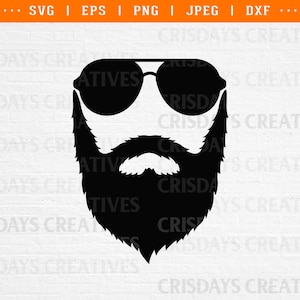 beard man, bearded man, beard and glasses, beard silhouette, beard clipart, glasses silhouette, beard svg, beard png, beard stencil, beard