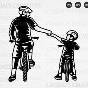 Father and Son Biker Svg| Bike svg| Father and Son Svg| DadLife KidLife SVG| Father and Son Bonding| Cut Files, Vector, Png, Jpeg, Clipart