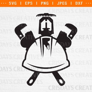 Fire Sprinkler Svg, Hard Hat With Wrenches and Sprinkler Svg, Sprinkler ...