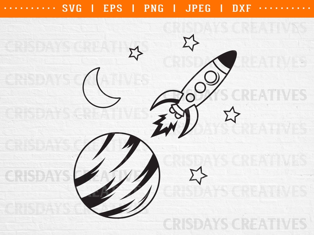 Rocket Svg, Rocket Svg Space, Space Rocket Svg, Space Craft Svg